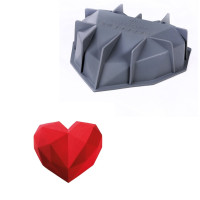 Siliconen Vorm Heart 22,5x23x6,5cm (Dinara Kasko)