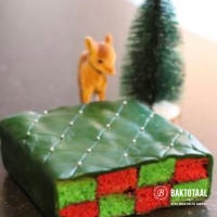 Battenberg cake voor Kerst recept