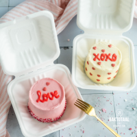 Bento cakes voor Valentijnsdag recept
