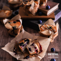 Blueberry muffins maken