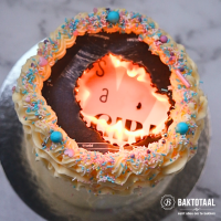Burn-away cake recept