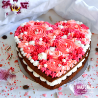 Hart taart recept voor Valentijnsdag