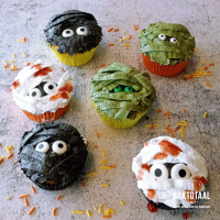 Halloween mummie cupcakes recept
