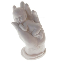 Taartdecoratie Baby in Hand Polystone 12,5cm