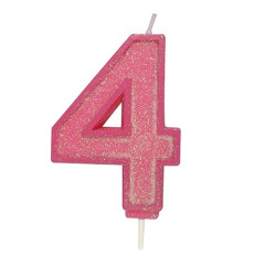 Culpitt Cijferkaars #4 Roze met Glitter