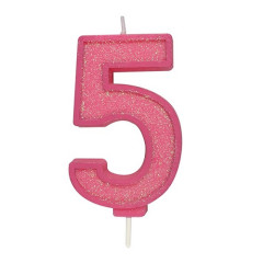 Culpitt Cijferkaars #5 Roze met Glitter