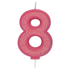 Culpitt Cijferkaars #8 Roze met Glitter