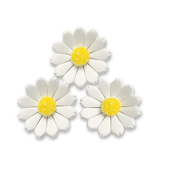 Günthart Suikerdecoratie Witte Bloemen 60st.