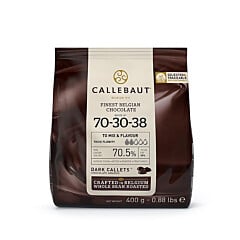 Callebaut Chocolade Callets Extra Puur (70,5%) 400g