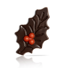 Dobla Chocoladedecoratie Hulstblad Puur met Bes (182 stuks)