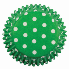 Cupcake cups PME Groen polka dots 30 stuks