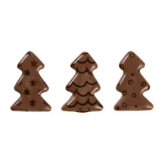 BrandNewCake Chocoladedecoratie Kerstbomen 96st