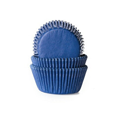 Cupcake Cups HoM Donker Blauw 50x33mm. 50st.