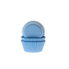 Cupcake Cups HoM MINI Licht Blauw 35x23mm. 60 st.