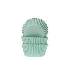 Cupcake Cups HoM MINI Mint Groen 35x23mm. 60 st.