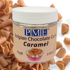 PME Chocoladekrullen Caramel 85 gram