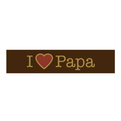 Callebaut Chocoladedecoratie I Love Papa 160st.