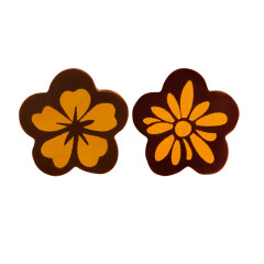 Callebaut Chocoladedecoratie Gouden Bloemen 154st
