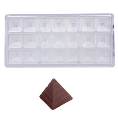 Bonbonvorm Chocolate World Piramide (21x) 31x31x29 mm**