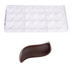 Bonbonvorm Chocolate World Wave (21x) 50x25x15mm**