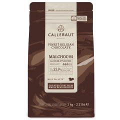 Callebaut Chocolade Callets Melk 1kg (zonder suiker)