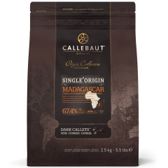 Callebaut Chocolade Callets Puur Madagascar (67,4%) 2,5kg