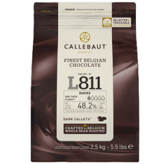 Callebaut Chocolade Callets Puur (L811) 2,5kg
