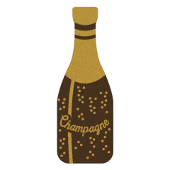 Callebaut Chocoladedecoratie Champagnefles 240st