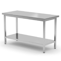 Hendi Werktafel Voor Zwaargebruik met Schap 140x60 cm