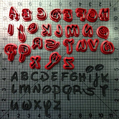 Koekjes uitsteker Disney Alfabet kleine letters 30mm