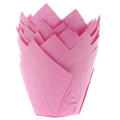 Muffin Cups HoM Tulp Roze 36st.