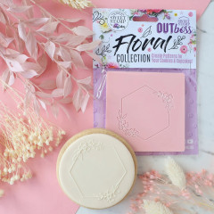Sweet Stamp Outboss Floral Hexagon Frame