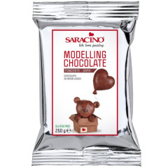 Saracino Modelleer Chocolade Puur 250g