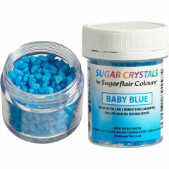 Sugarflair Suikerkristallen Baby Blauw 40g