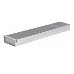Bakplaat aluminium 3 randen (90º) - 30x20x5cm + Voorzetstuk