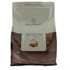 Callebaut Bakvaste Chocolade Druppels L Melk 2,5 kg.