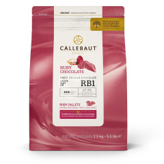 Callebaut Chocolade Callets Ruby 2,5 kg (RB1)