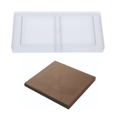 Chocolademal Chocolate World Tablet Vierkant (2x) 100x8,5mm