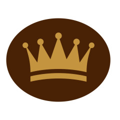 Callebaut Chocoladedecoratie Gouden Kroon 288st.