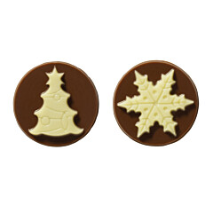 Callebaut Chocoladedecoratie Sneeuwvlok/Kerstboom 324 st.