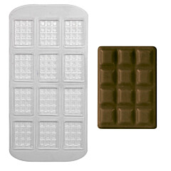 PME Chocolademal Mini Tablet (12x) 35x25mm