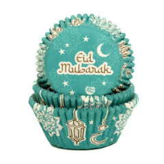 Cupcake Cups HoM Eid Mubarak 50x33mm. 50st.