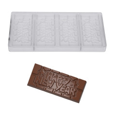 Chocolademal Chocolate World Tablet Happy New Year (4x)