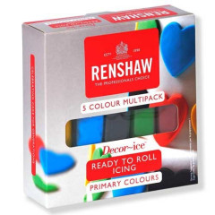 Renshaw Rolfondant Multipack Primaire Kleuren 5x100g