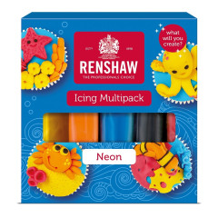 Renshaw Rolfondant Multipack Neon Kleuren 5x100g