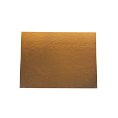 Taartkarton Rechthoek Goud/Zwart 30x40cm per stuk