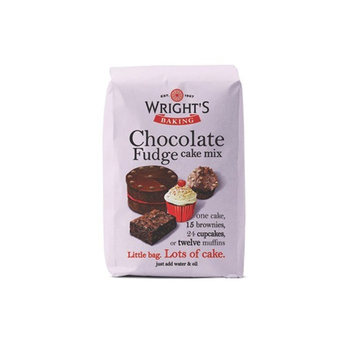 Wright's Chocolade Fudge Cakemix 500g