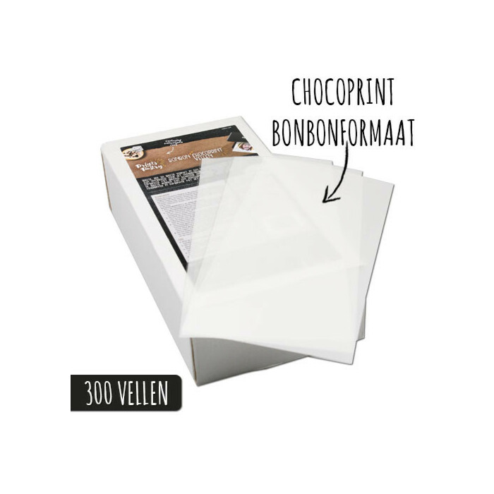 Chocoprint sheets Bonbon-formaat (300 vellen)