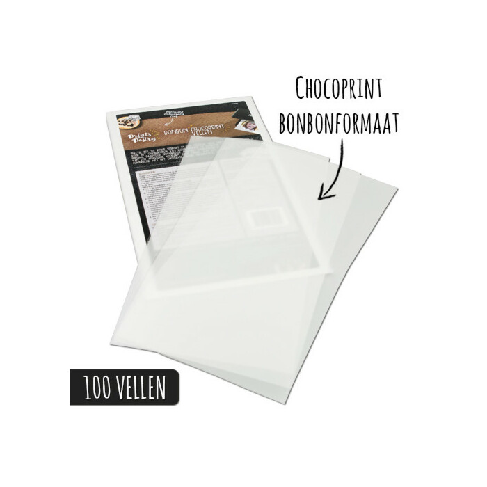 Chocoprint sheets Bonbon-formaat (100 vellen)