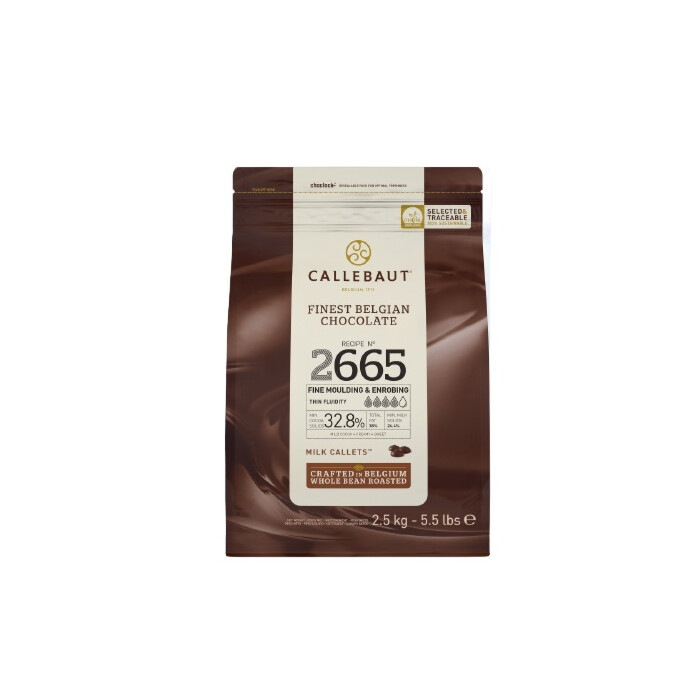 Callebaut Chocolade Callets Melk Hoge Vloeibaarheid 2,5kg
